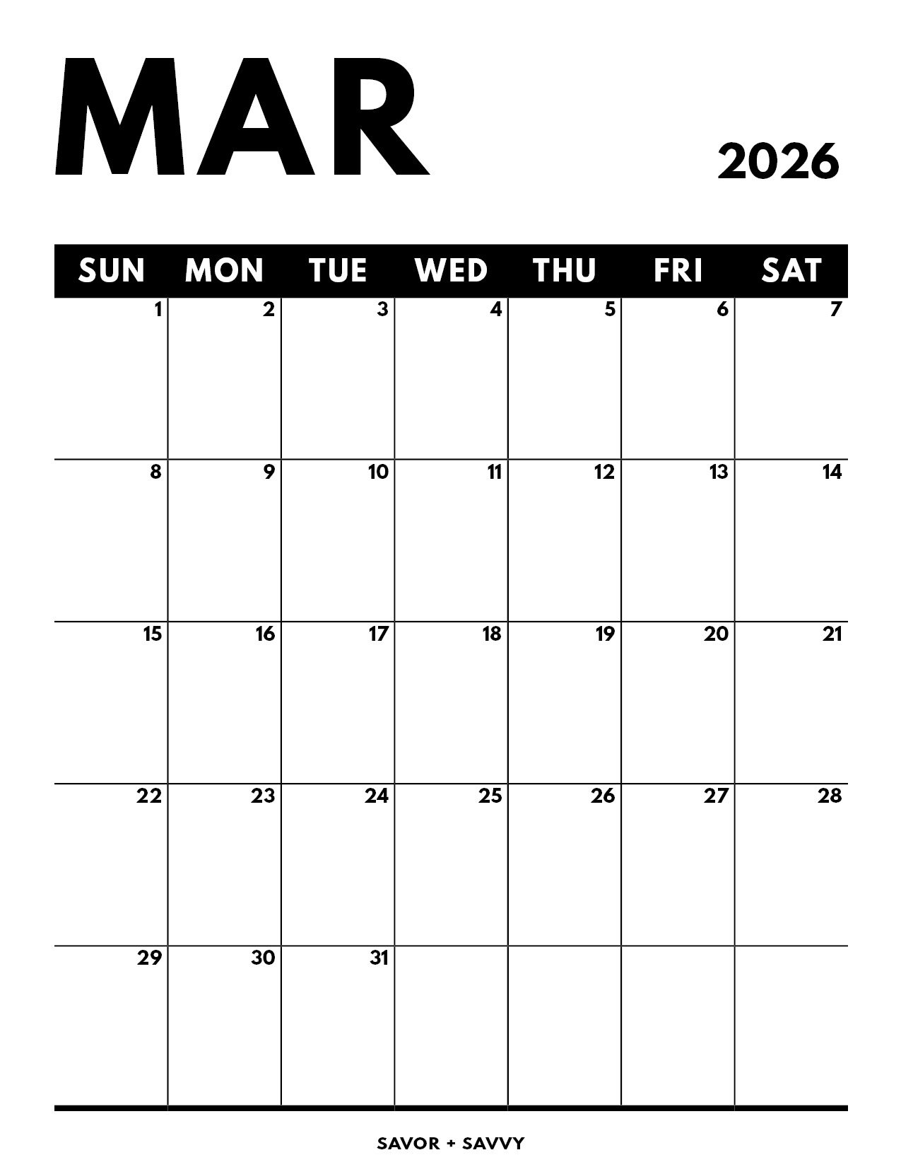 March 30 2026 Calendar