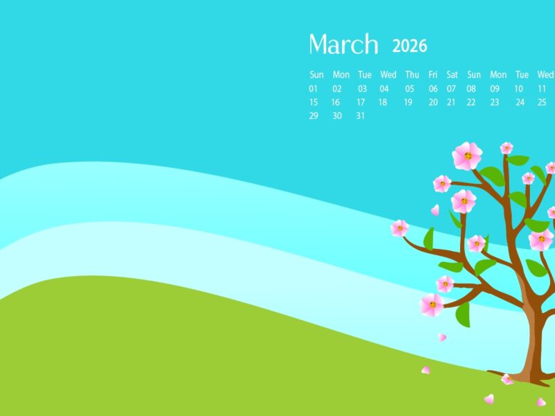 March 2026 Desktop Wallpaper Calendar CalendarLabs