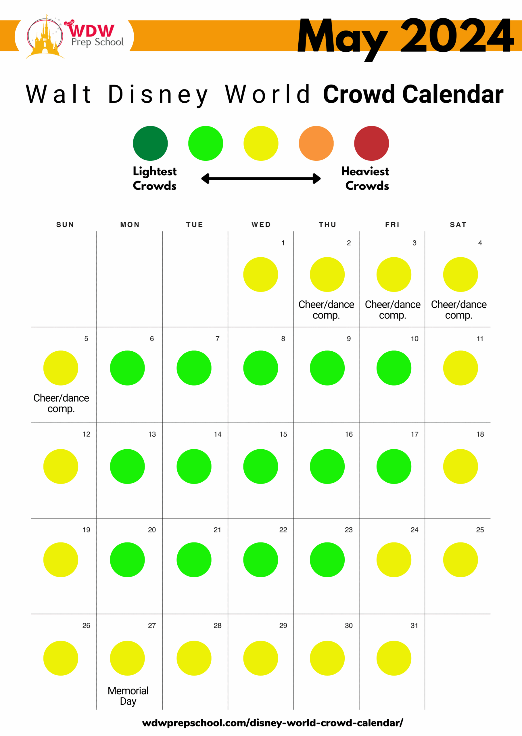May 2025 At Disney World Crowd Calendar Weather What To Wear 
