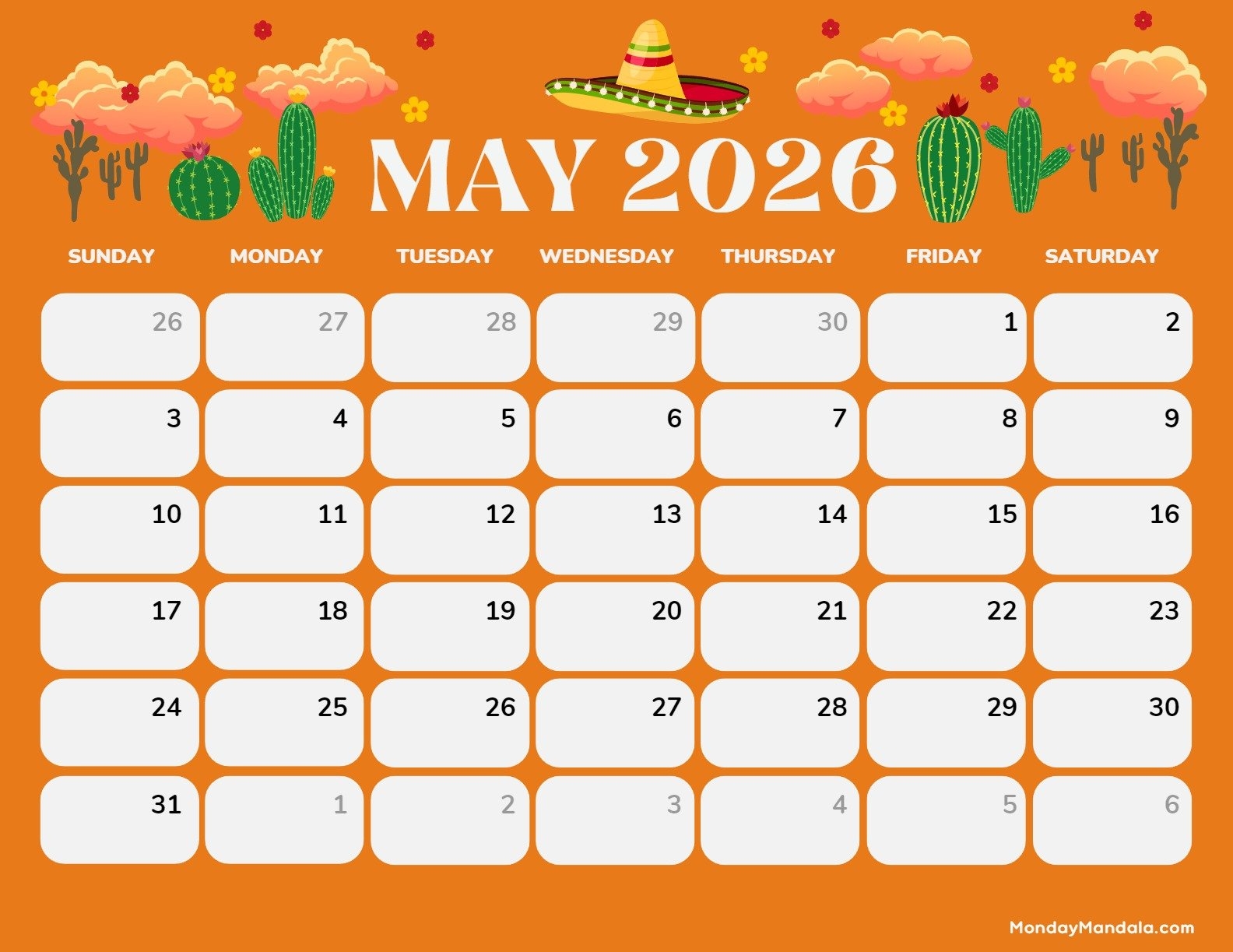 May 2026 Calendars 52 Free PDF Printables 