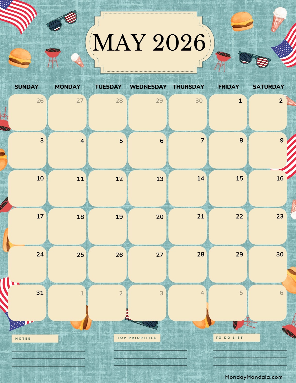 May 2026 Calendars 52 Free PDF Printables 