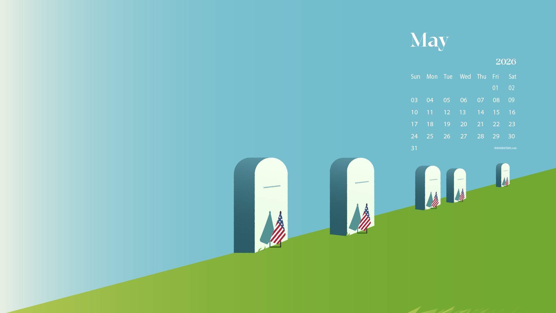 May 2026 Desktop Wallpaper Calendar CalendarLabs