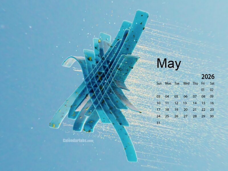 May 2026 Desktop Wallpaper Calendar CalendarLabs