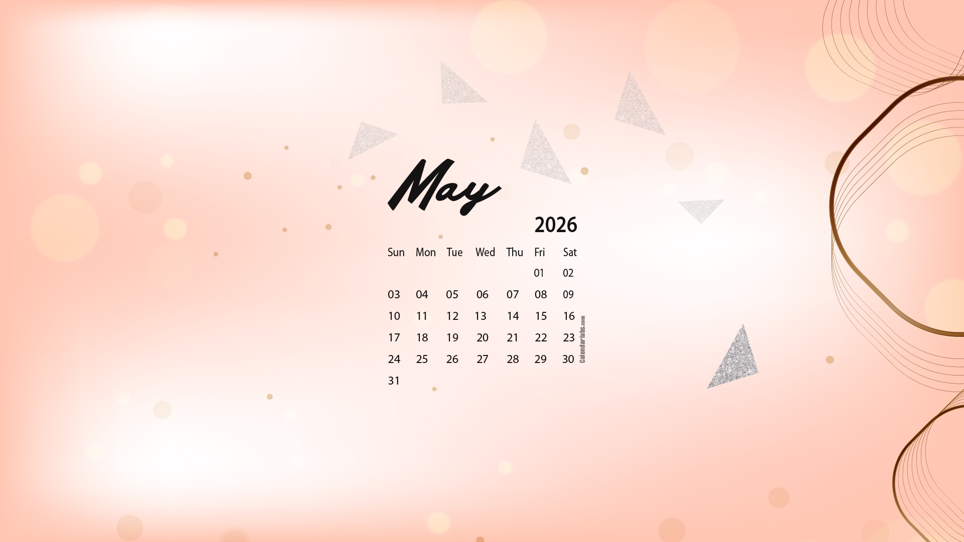 May 2026 Desktop Wallpaper Calendar CalendarLabs