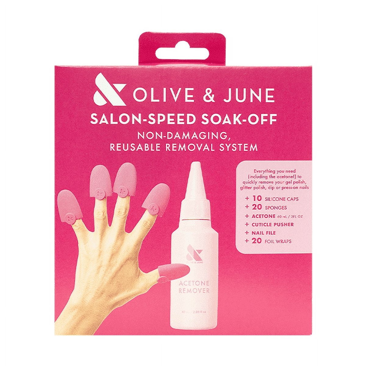 Olive U0026 June 25 Days Of Nails Christmas Advent Calendar With Mini Nail Polish Tools Treatments U0026 Press Ons Walmart