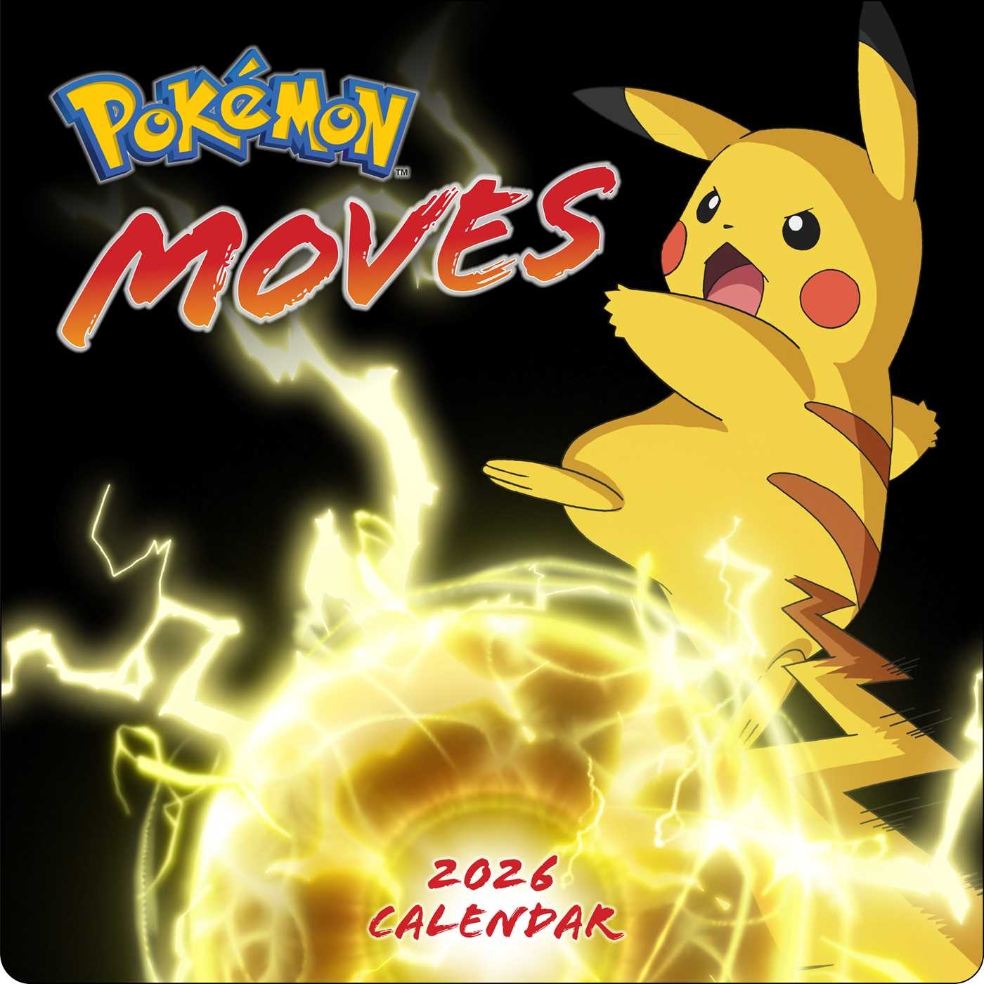 Pok mon Moves 2026 Wall Calendar Book Summary U0026 Video 
