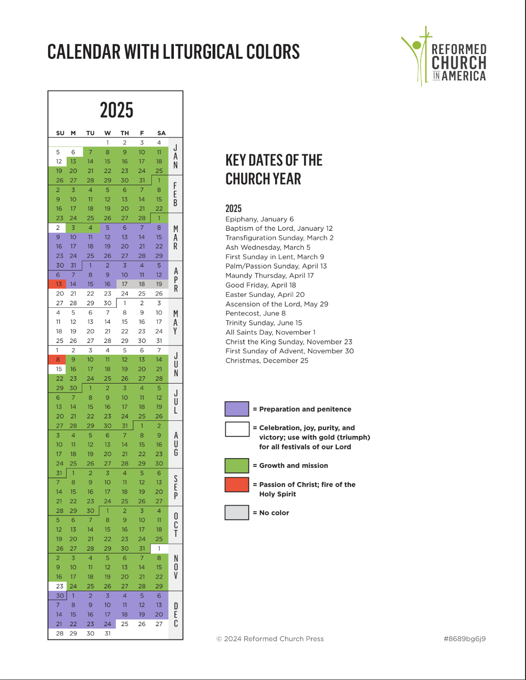 Catholic Liturgical Calendar June 2025