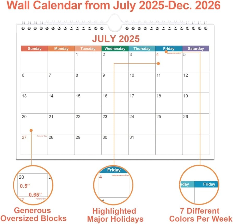 July 2025-June 2026 Printable Calendar