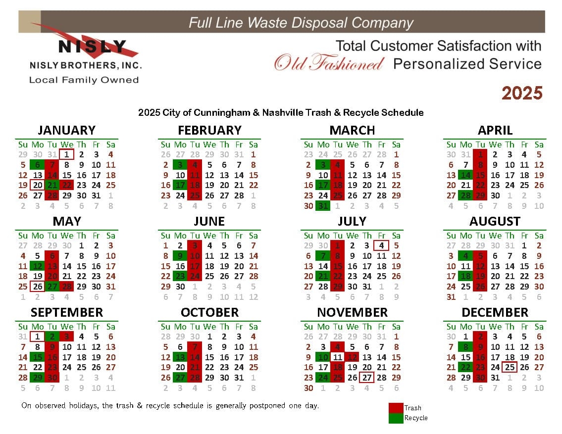 Nashville Calendar June 2025