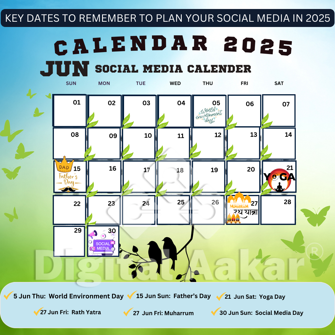 Social Media Calendar For 2025 Indian Festivals And Events