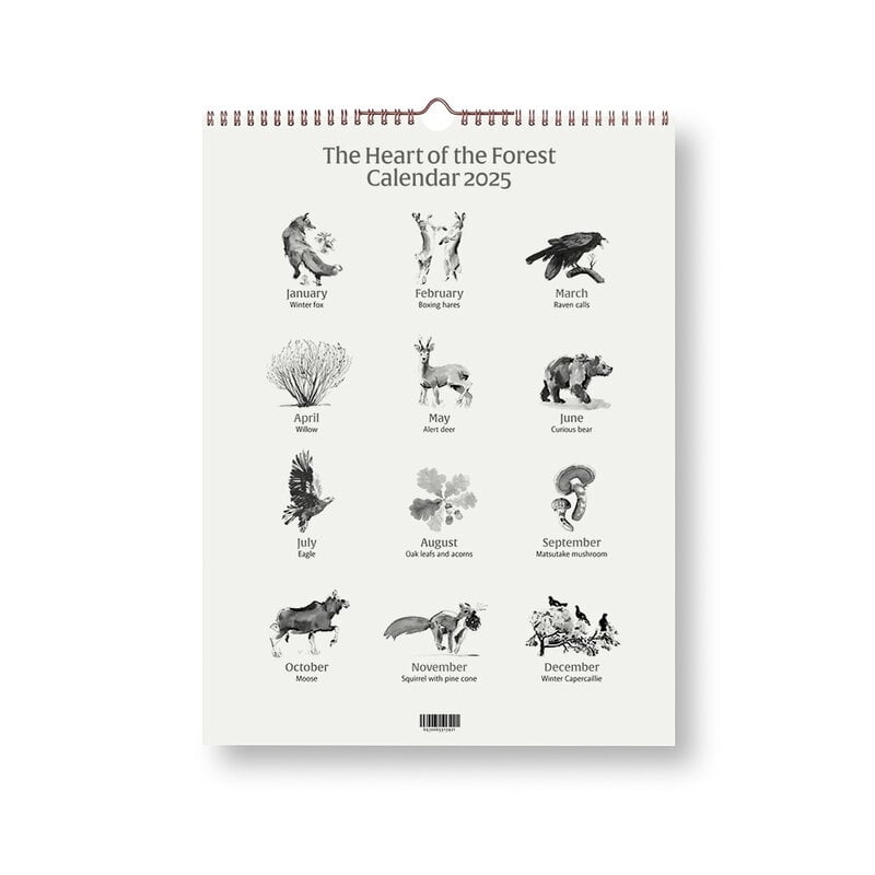 Calendar June 2025 Heart
