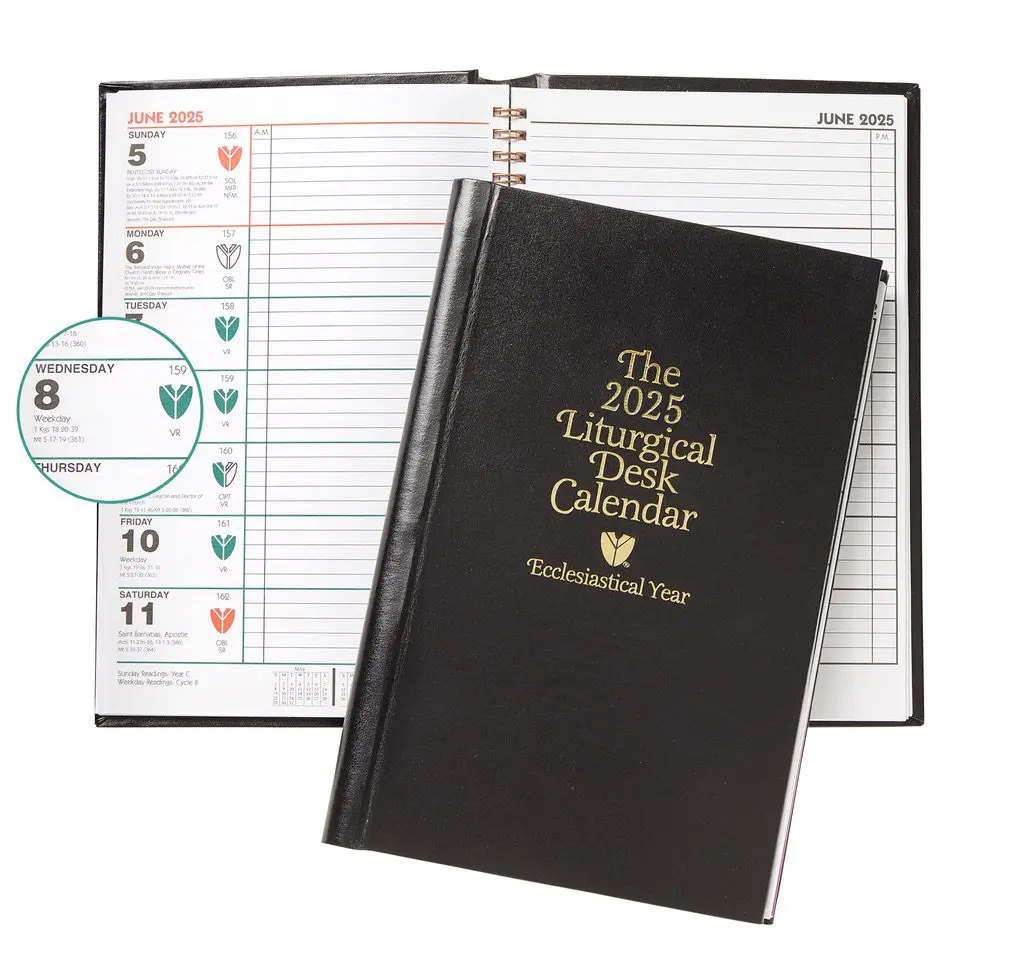 The 2025 Liturgical Desk Calendar Hard Cover Franklin X 
