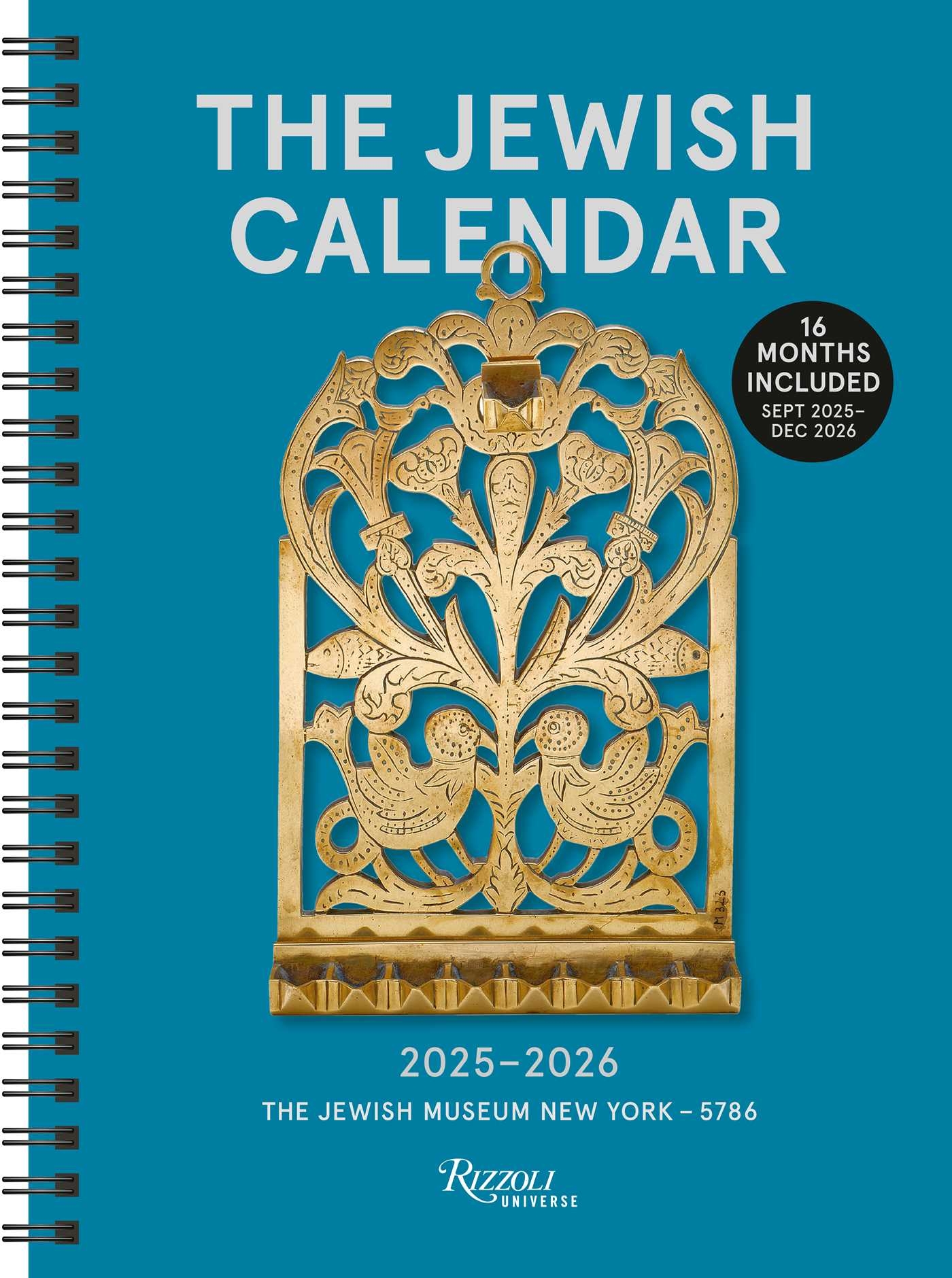 The Jewish Calendar 2025 2026 5786 16 Month Planner Calendar Book Summary U0026 Video Official Publisher Page Simon U0026 Schuster