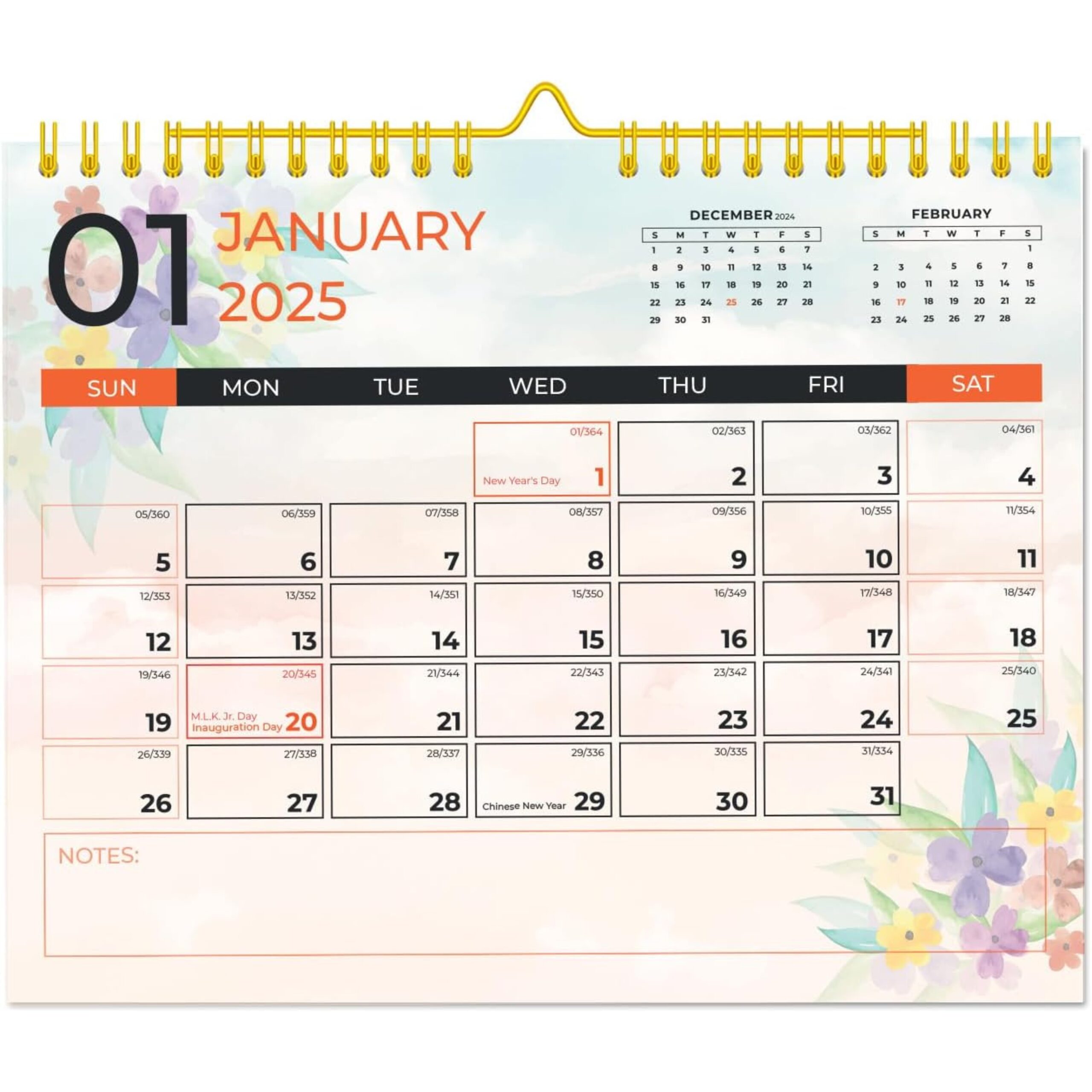 Wall Calendar 2025 2026 January 2025 June 2026 18 Month 