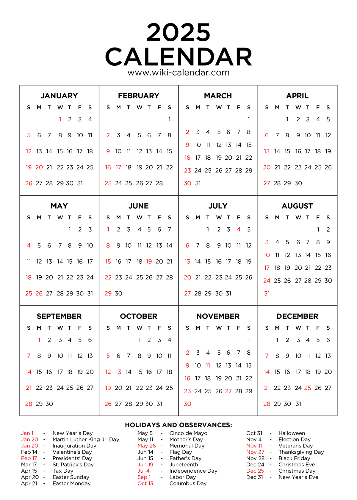 June 2025 Calendar Printable Word